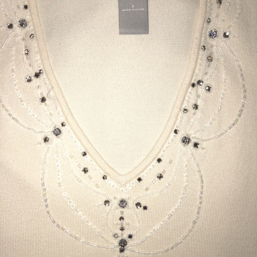 Emblished Knit sleeveless top never worn